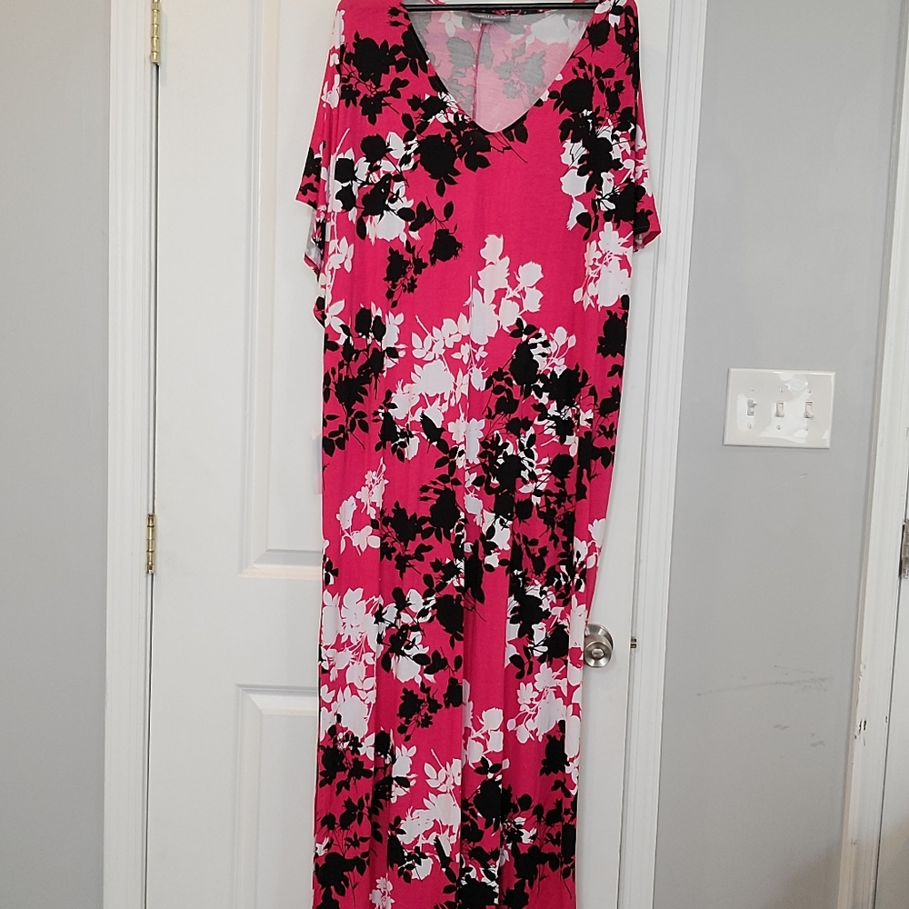 Jessica London Cold Shoulder Maxi Dress